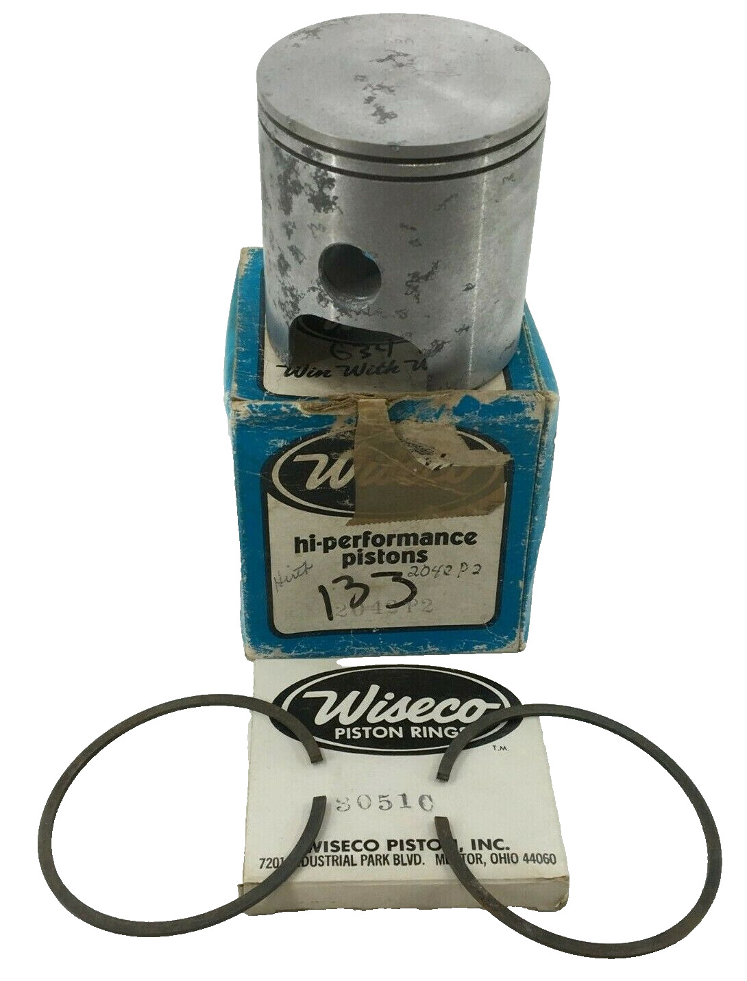 HIRTH 171R 634 CC / 192R 317 CC PISTON .020 OVERSIZE 300 600 WISECO BRAND 2042P2