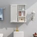 Medicine Cabinet with Door and 3 Open Shelves