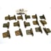 Lot 16 Amerock 7139 Hinges w/ Screws Ant Satin Brass Self Close Variable Overlay