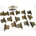 Lot 16 Amerock 7139 Hinges w/ Screws Ant Satin Brass Self Close Variable Overlay