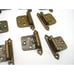 Lot 16 Amerock 7139 Hinges w/ Screws Ant Satin Brass Self Close Variable Overlay