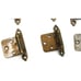 Lot 16 Amerock 7139 Hinges w/ Screws Ant Satin Brass Self Close Variable Overlay