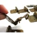 Lot 16 Amerock 7139 Hinges w/ Screws Ant Satin Brass Self Close Variable Overlay