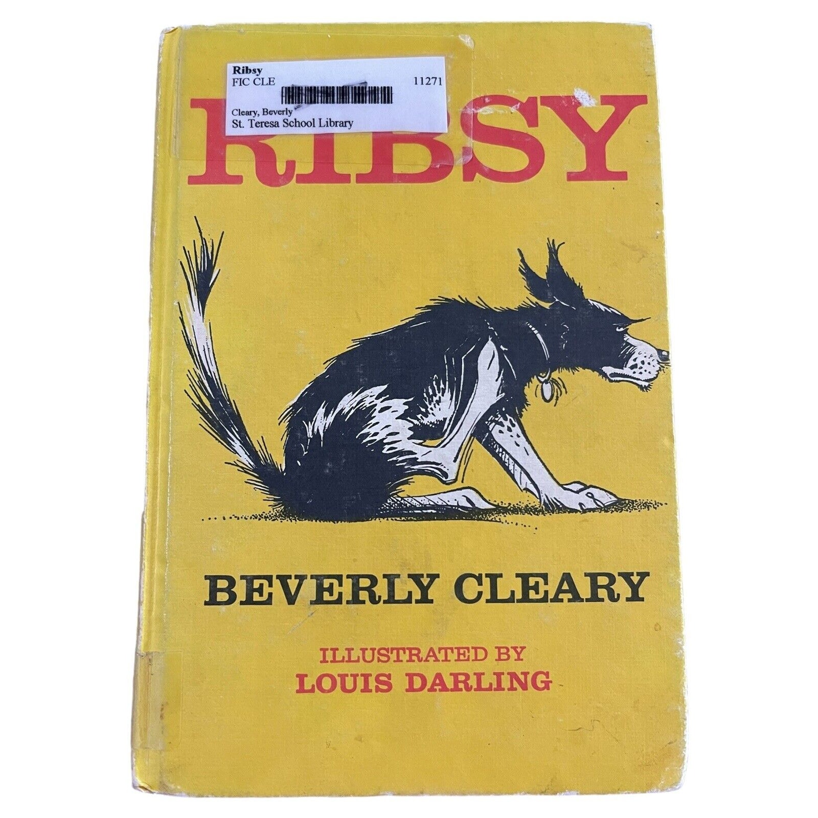 Rare Vintage Book ‘Ribsy’ by Beverly Cleary 1st Edition 1st Printing 1964