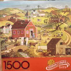 New Vintage Sealed Springbok Jigsaw Puzzle 1500 Piece Walt Whitman Farm Scene