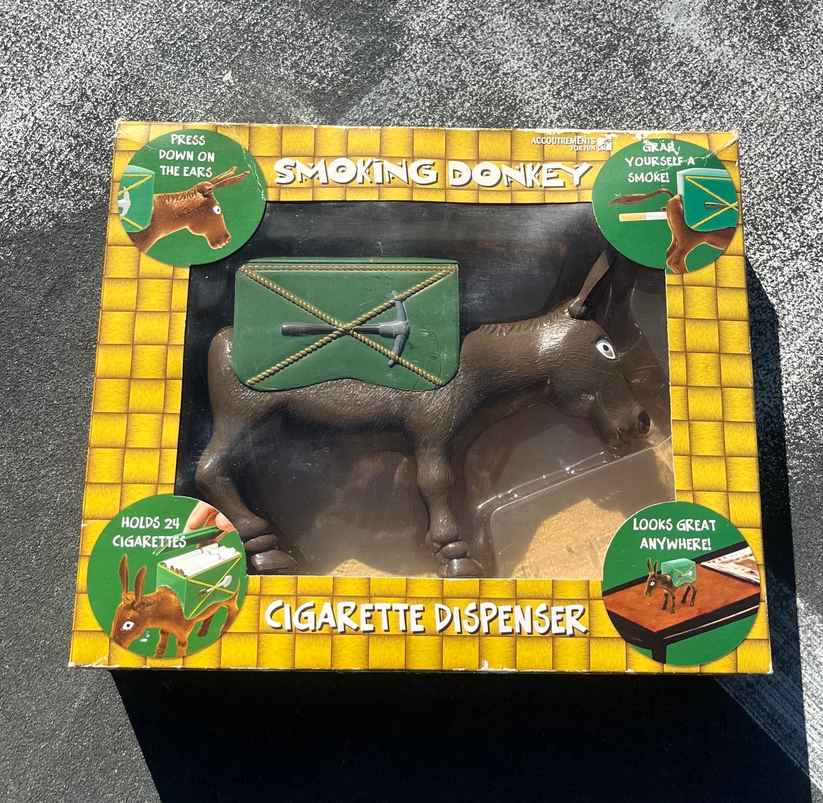 Vintage Smoking Donkey Cigarette Dispenser 2002 Accountrements New NOS