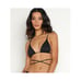L*Space Kara Studded Bikini Top Black Size XS Triangle NWT