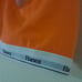 NWT • Hanes • Orange Cotton Bralette Sports Bra Large Logo Band Womens Halloween