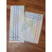 Vtge Marimekko By Dan River Geometric Multicolor Lines Pillowcase & Twin Flat...