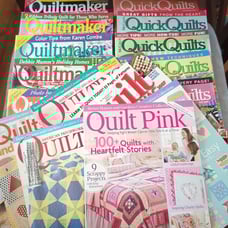 Lot of 16 quilting magazines