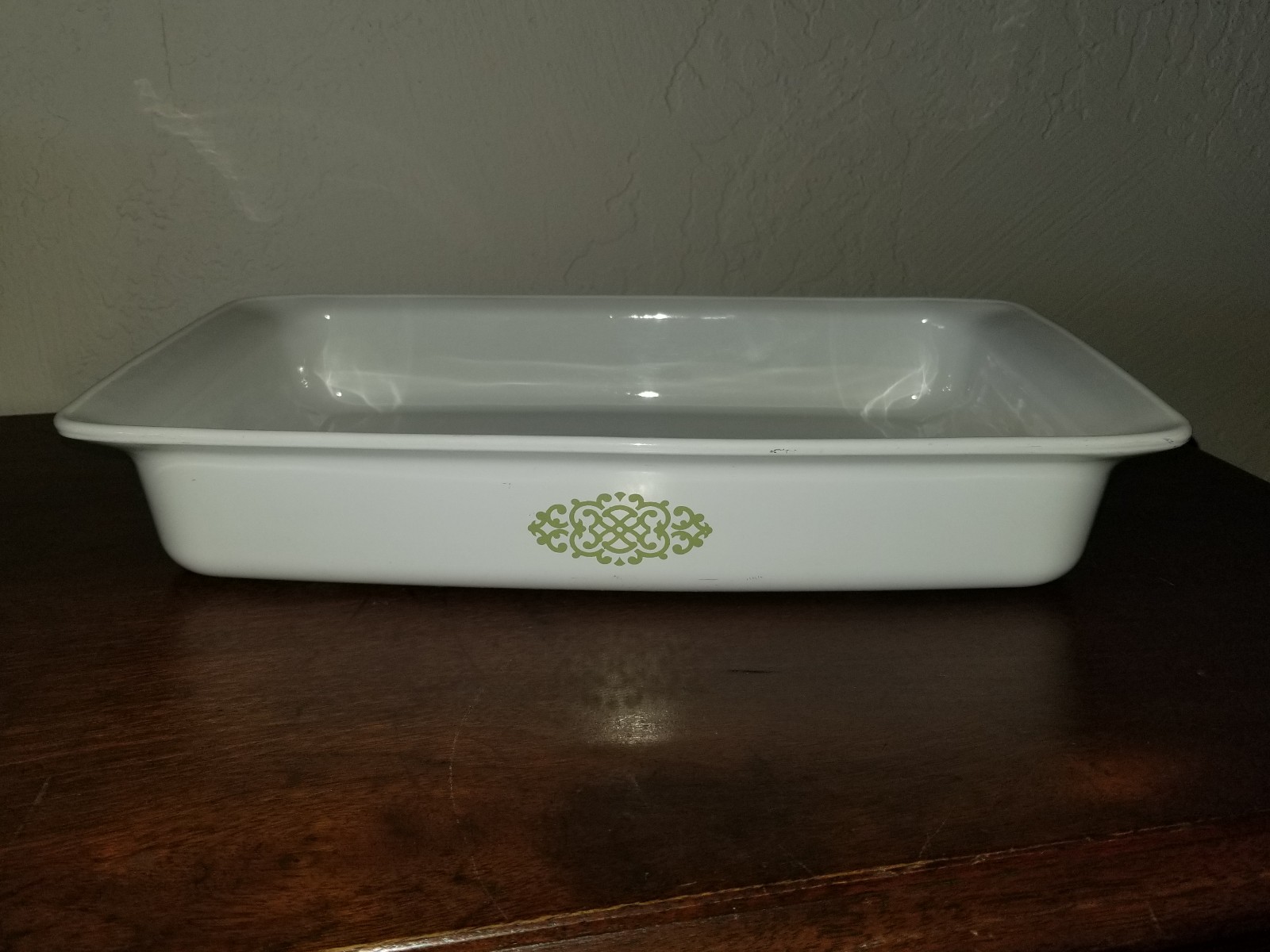 Corningware Roasting Pan - Green Medallion P-322