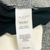 Rag & Bone Ainsley Grey & White Colorblock V-Neck Knit Pullover Sweater Size L/G