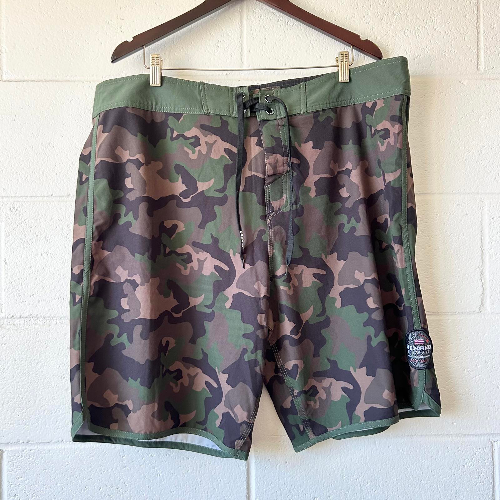 Hinano Tahiti Green Camo Camouflage Swimwear Boardshorts Mens 42