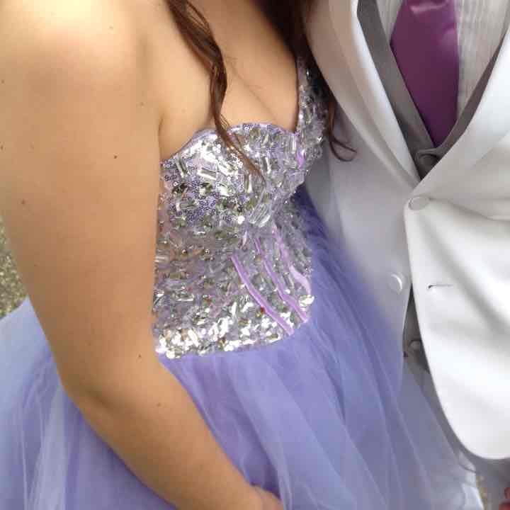 Gorgeous lavender homecoming dress