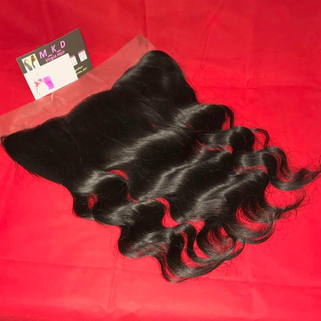 Straight lace frontal