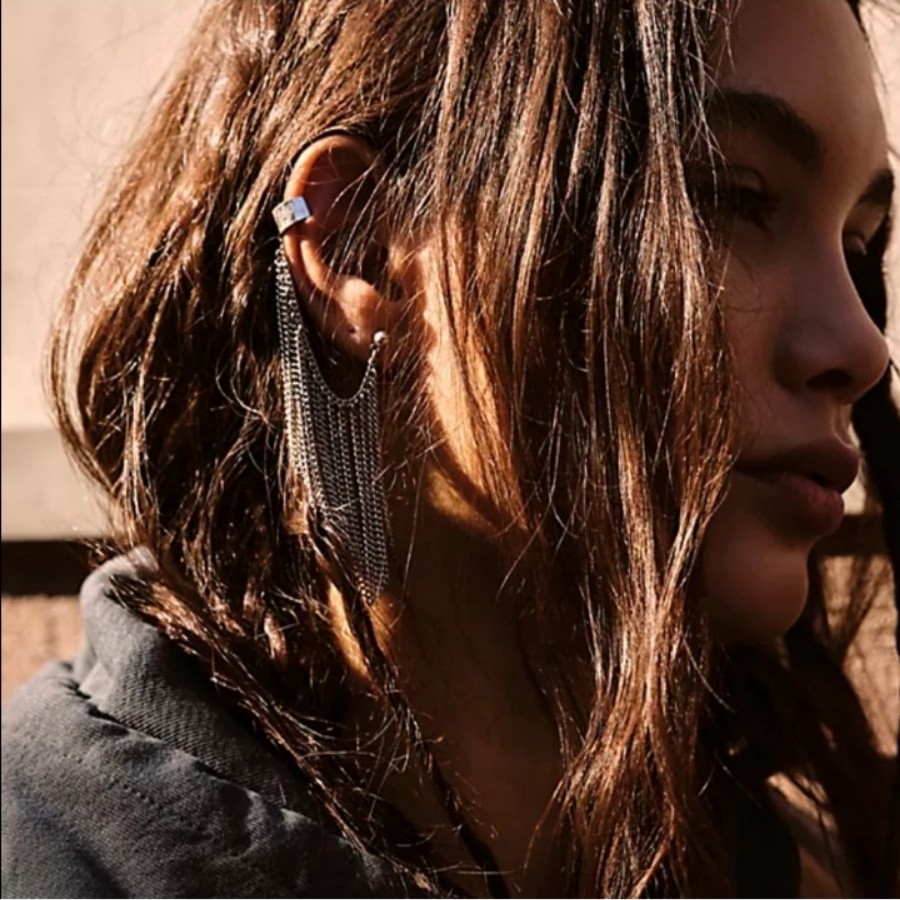 Free People Breakfast Club Ear Cuff Earrings Set - Silver