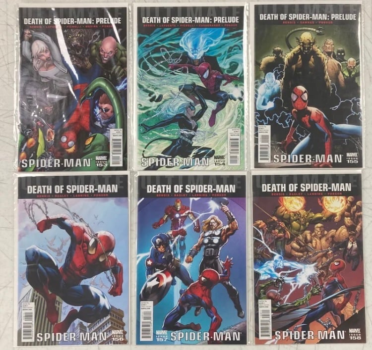 ULTIMATE SPIDER-MAN LOT DEATH OF SPIDER-MAN 153-158
