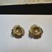 Boucher Vintage Gold Tone Pearl Like Flower Signed Clip-On Clip On Earrings