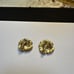 Boucher Vintage Gold Tone Pearl Like Flower Signed Clip-On Clip On Earrings