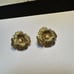 Boucher Vintage Gold Tone Pearl Like Flower Signed Clip-On Clip On Earrings