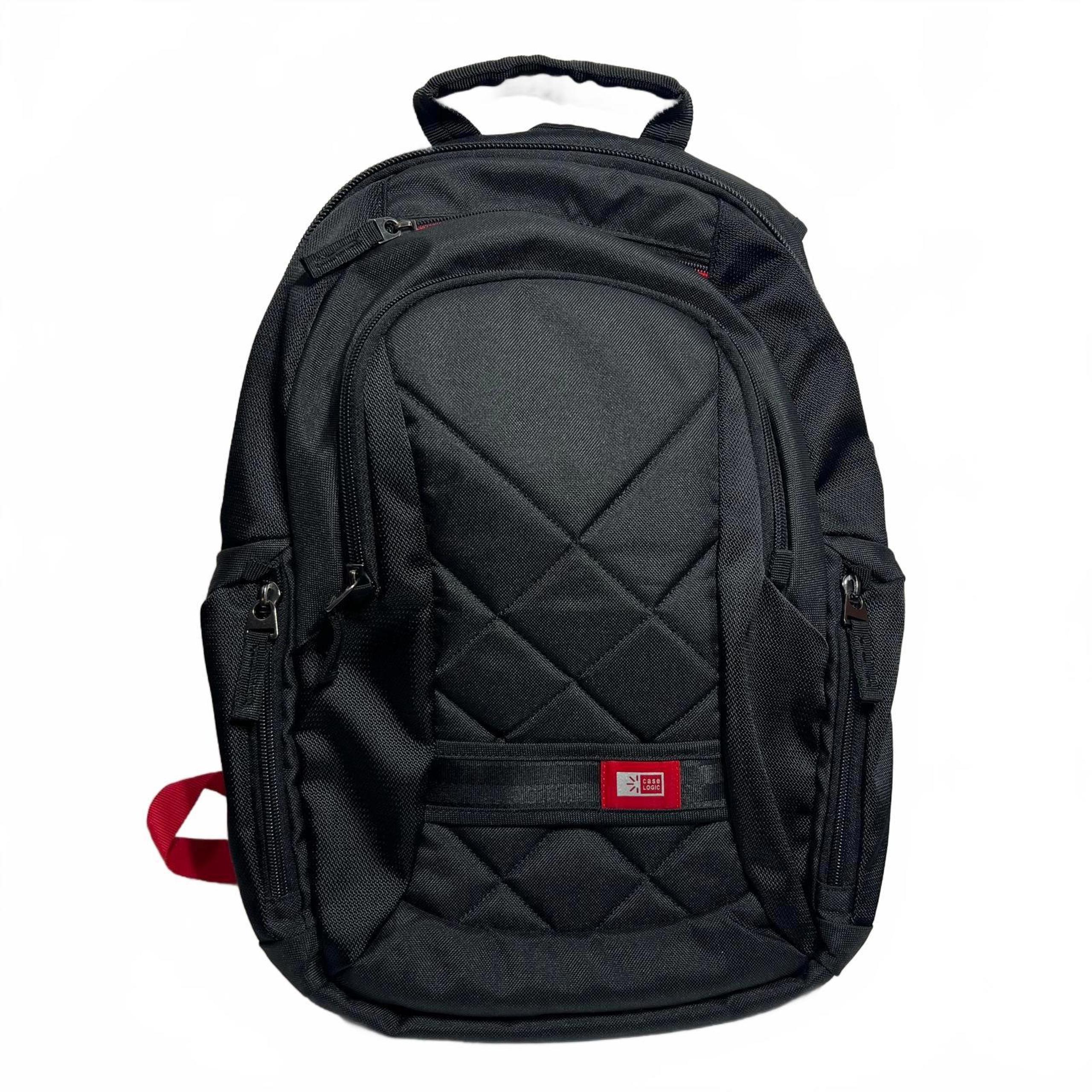Case Logic Black Laptop Bag - Red Accents - ADJ Straps/compartments