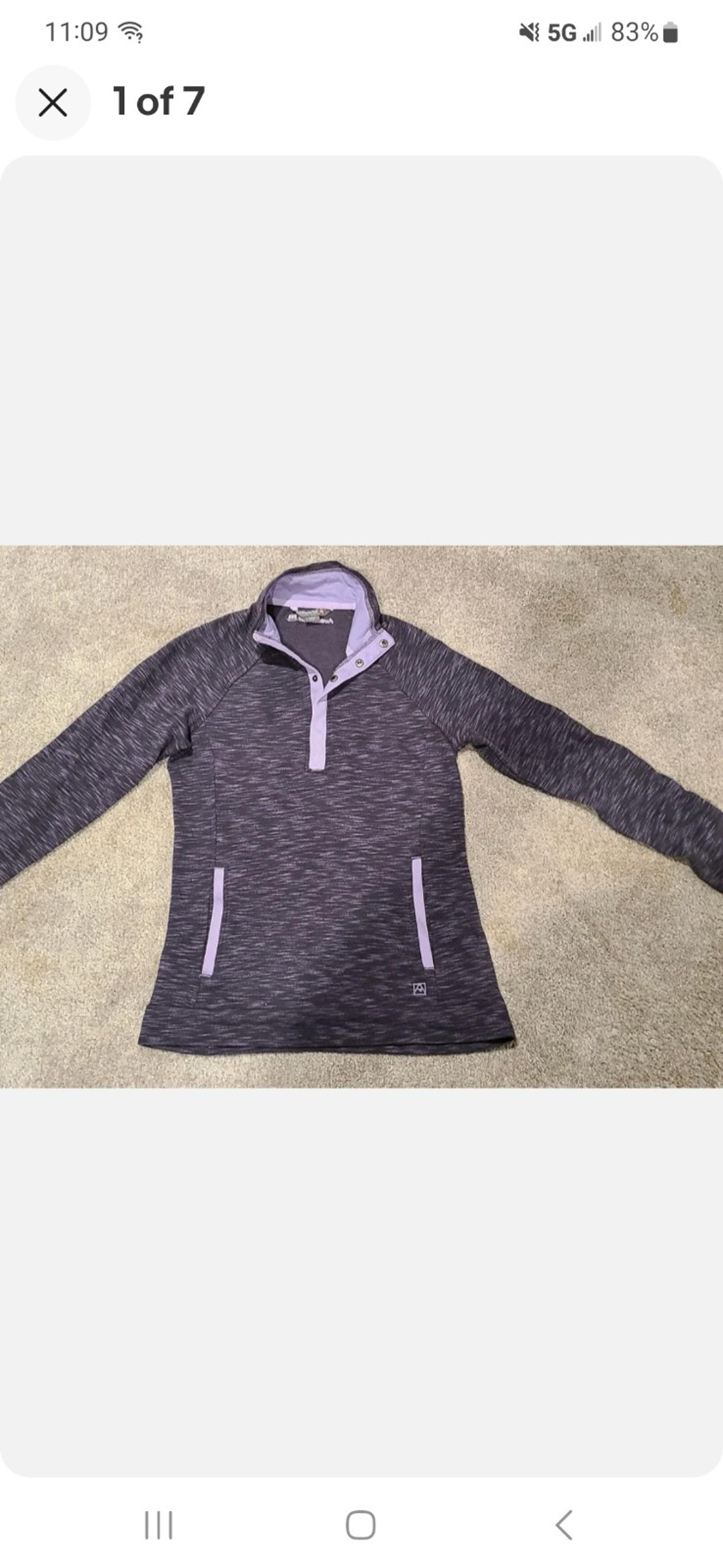 Avalanche Womens S Purple Fleece  Jacket