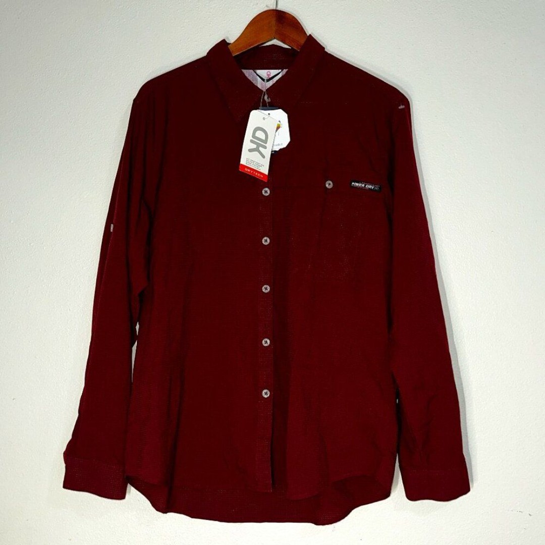 Little Donkey Andy Women's XL Red UPF 50+ Air-Holes Tech Fishing Shirt UPF50 NWT