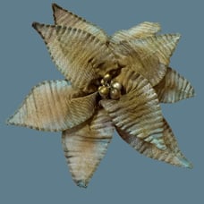 Sarah Cavendar Metalworks Large Vintage Floral Brooch