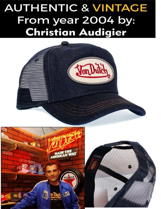 Von Dutch Snapback Y2K Trucker Hat Mesh Baseball Cap Plaid