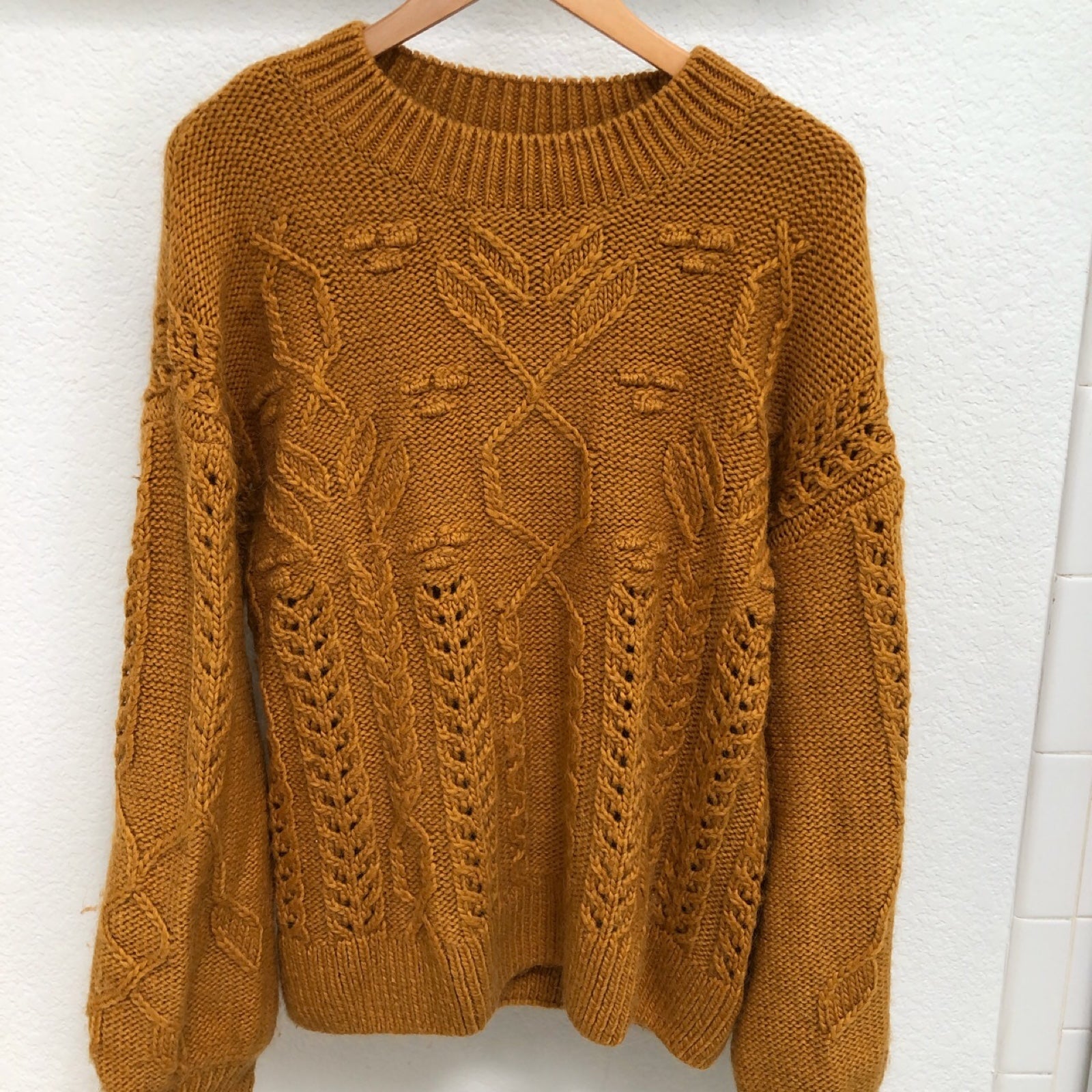 eaphi leaf pattern 2way quilting coat