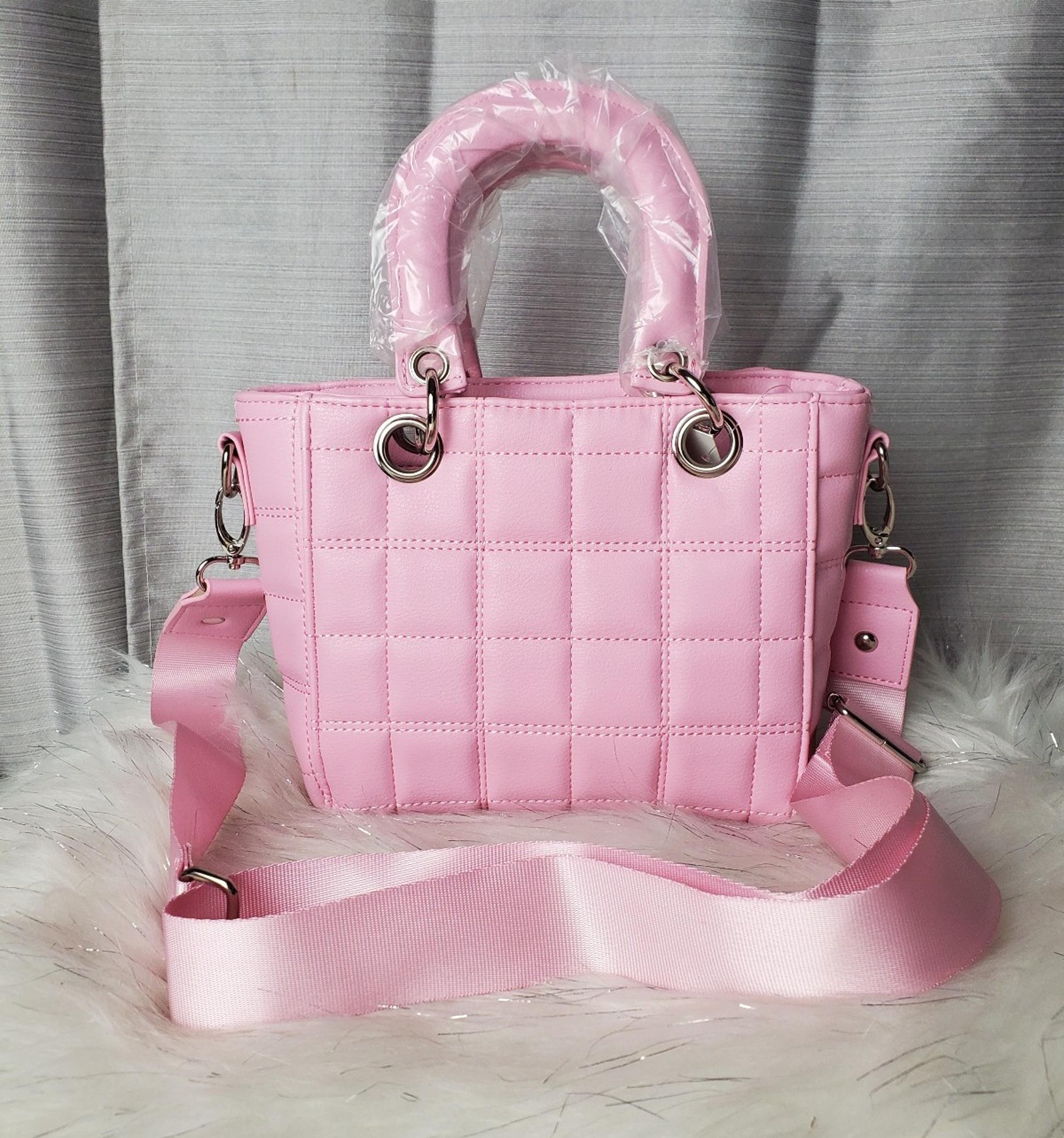 MADDEN GIRL light pink quilted crossbody bag