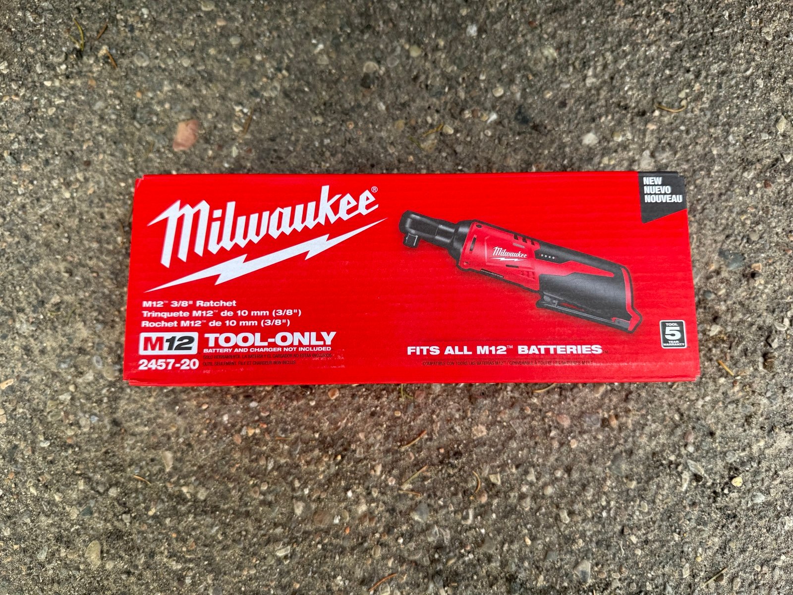 Milwaukee M12™ 3/8 Ratchet 2457-20 - NEW