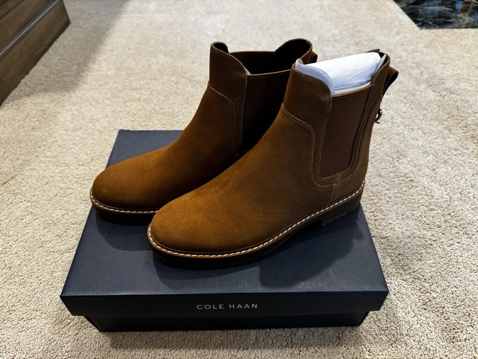 NIB Cole Haan® Women's Size 9 Greenwich Waterproof Bootie in Golden Toffee