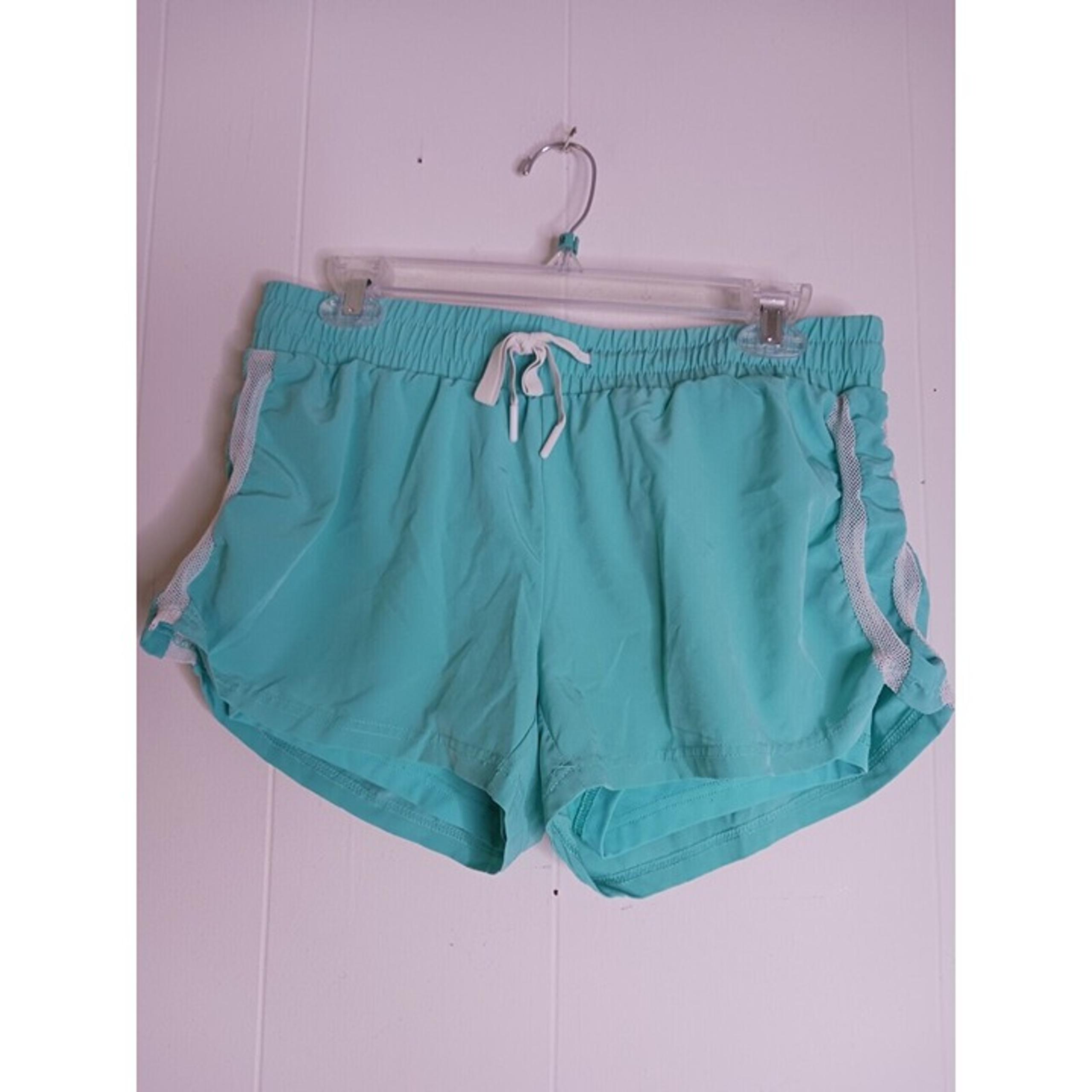 Fabletics Teal Blue Lined Running Shorts Women's Size M