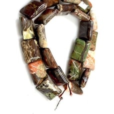 5 Strands Lot 18x14mm Sedona Jasper Real Gemstone Bead