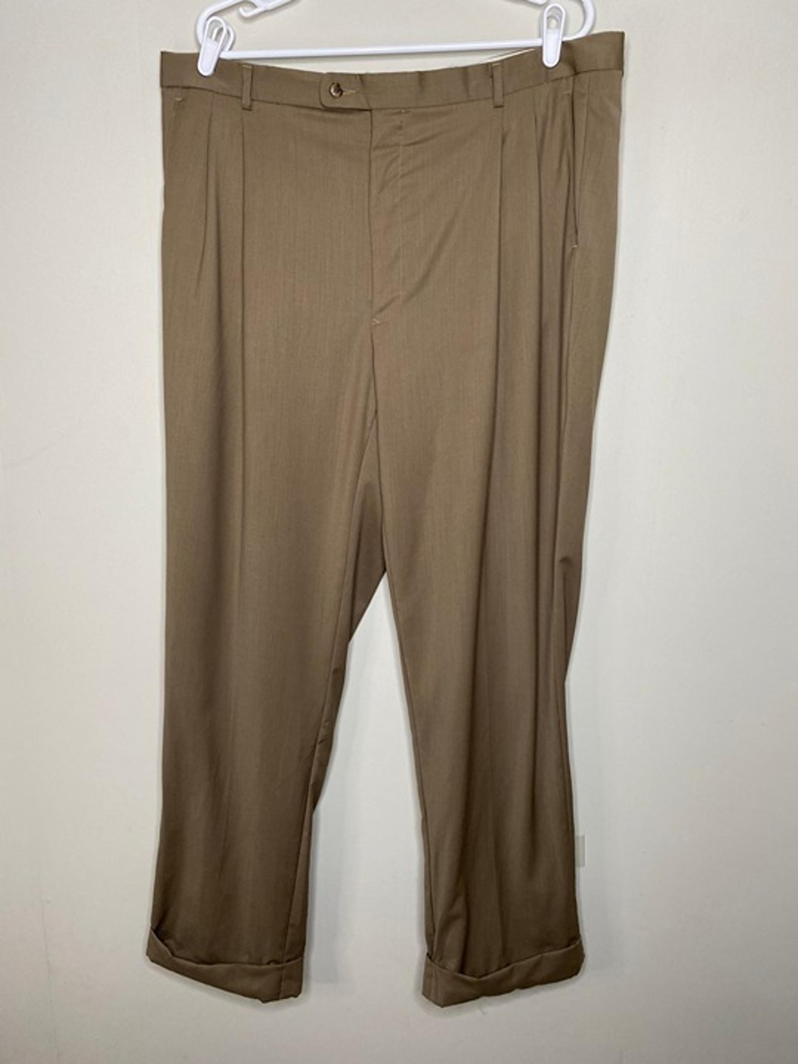 Giorgio Cosani 100% Wool Dress Pants Men's 40 x 39 High Rise Pleated Business