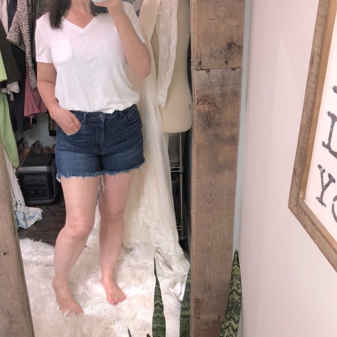American Eagle super high rise shortie size 12