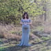 Maternity Dress / Gown, Long, Sage Green