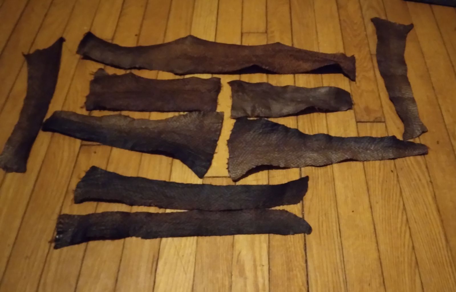 Fish skin leather handmade lot