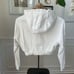 Alphalete Cropped White Hoodie Sweatshirt Logo s
