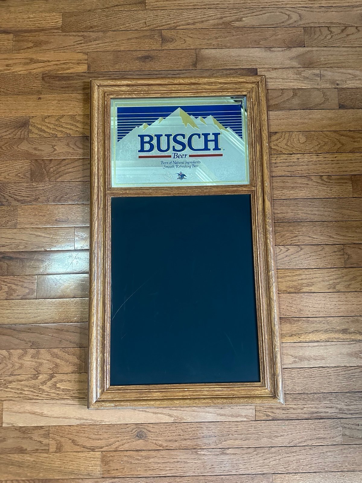 Vintage 1989 Busch beer chalk board