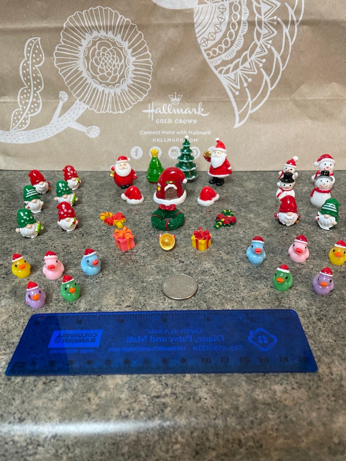 Christmas miniatures lot of 35.