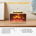 Wax Melt Warmer Electric Melter - Electric Dynamic Flame Fireplace Wax Burner