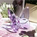 Purple Lucky Butterfly Crystal Figurine Collection Cut Glass Collectible OS New