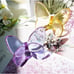 Purple Lucky Butterfly Crystal Figurine Collection Cut Glass Collectible OS New