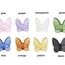 Purple Lucky Butterfly Crystal Figurine Collection Cut Glass Collectible OS New