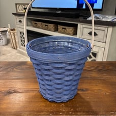Longaberger 2023 Blue Beach Pail Basket.