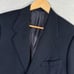 Tom James Holland & Sherry Navy Cashmere Flannel Suit 40R 3-Button Surgeon Cuff