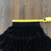 MISA Los Angeles Black Velvet Tiered Ruffled Flare Mini Skirt - VGUC!
