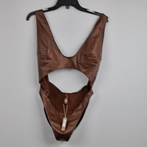 Skims Cutout Wet Jersey Bodysuit NWT